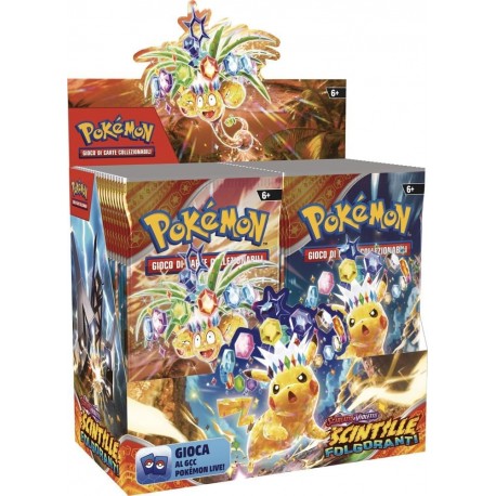 Pokemon Carte Scarlatto e Violetto Scintille Folgoranti SV08 display 36 buste (IT)