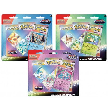Pokemon Evoluzioni Prismatiche Collezione con Adesivi