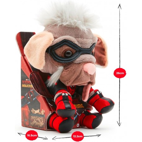 Peluche Originale Disney Marvel Dogpool, 6315870453, misura 25 cm