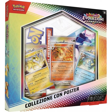 Pokemon Evoluzioni Prismatiche Collezione con Poster