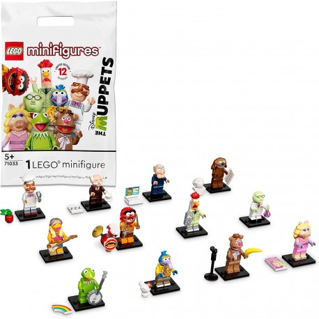 LEGO 71033 Minifigures I Muppet, Edizione Limitat  (1 di 12 Personaggi a Caso da Collezione in Ogni Bustina)