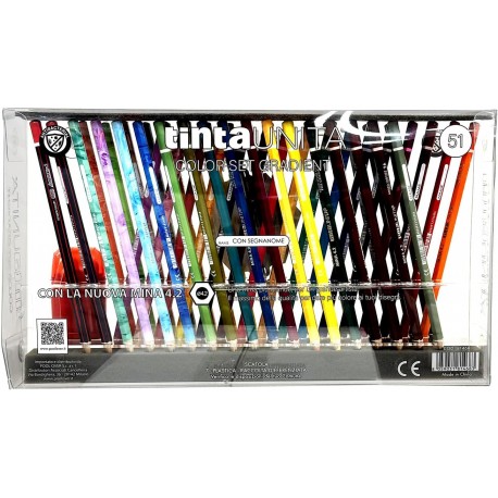 Tinta Unita Color Gradient Set Pastelli mina 4,2 Set regalo con temperino Gomma