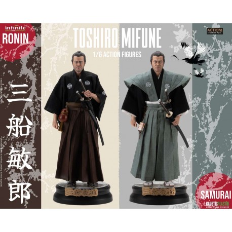 Infinite Statue & Collectibles e Kaustic Toshiro mifune ronin & samurai 1/6 action figure deluxe double pack