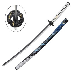 KATANA ORNAMENTALE ISPIRATA ALLA KATANA BLU SAKAI DI JIN SERIE VIDEOGAME GHOST OF TSUSHIMA