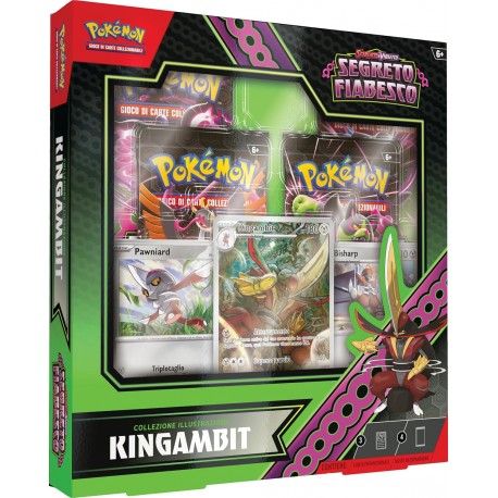 Collezione illustrazione Kingambit dell’espansione Scarlatto e Violetto - Segreto Fiabesco del GCC Pokémon
