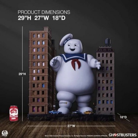 PCS Ghostbusters stay puft marshmallow man diorama  Preordine
