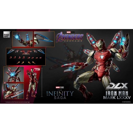 Threea toys/threezero Infinity saga iron man mk 85 dlx Action Figure 18 CM