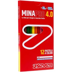 Seven Set Matite Colorate - Scatola da 12 pz - Confezione Pastelli Colorati