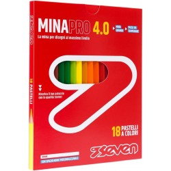 Seven Set Matite Colorate - Scatola da 18 pz  Mina 4.0