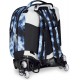 Seven Trolley Scuola Jack 3 Ruote Detach, Grigio, Zaino Con Carrello Sganciabile, 37 L