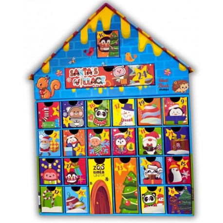 Tinta Unita Calendario dell'Avvento Zoo 2025, 24 Giorni di Sorprese, con Accessori da Scrivania Limited Edition