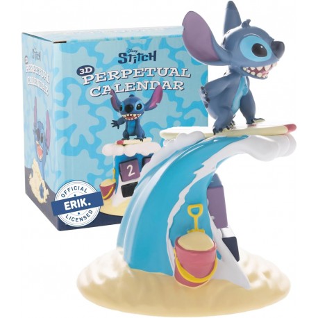 Grupo Erik Calendario Perpetuo Stitch 3D - Calendario da Tavolo Perpetuo per Bambini