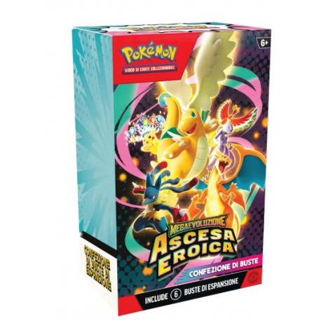 Pokemon Ascesa Eroica Bundle 6 Bustine Versione Italiano