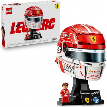 LEGO 43014 Editions Casco di Charles Leclerc Scuderia Ferrari