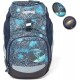 Zaino scuola elementare Ergobag Prime ergonomico Orso Galassie, blu e argento