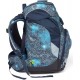 Zaino scuola elementare Ergobag Prime ergonomico Orso Galassie, blu e argento